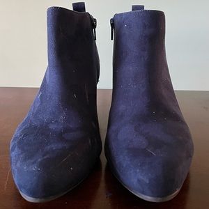 Navy blue booties